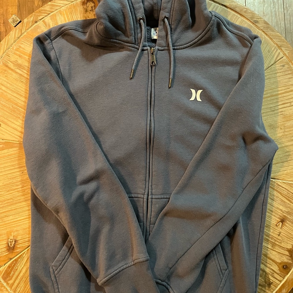 Hurley Men's Dark blue Zip-Up Hoodie